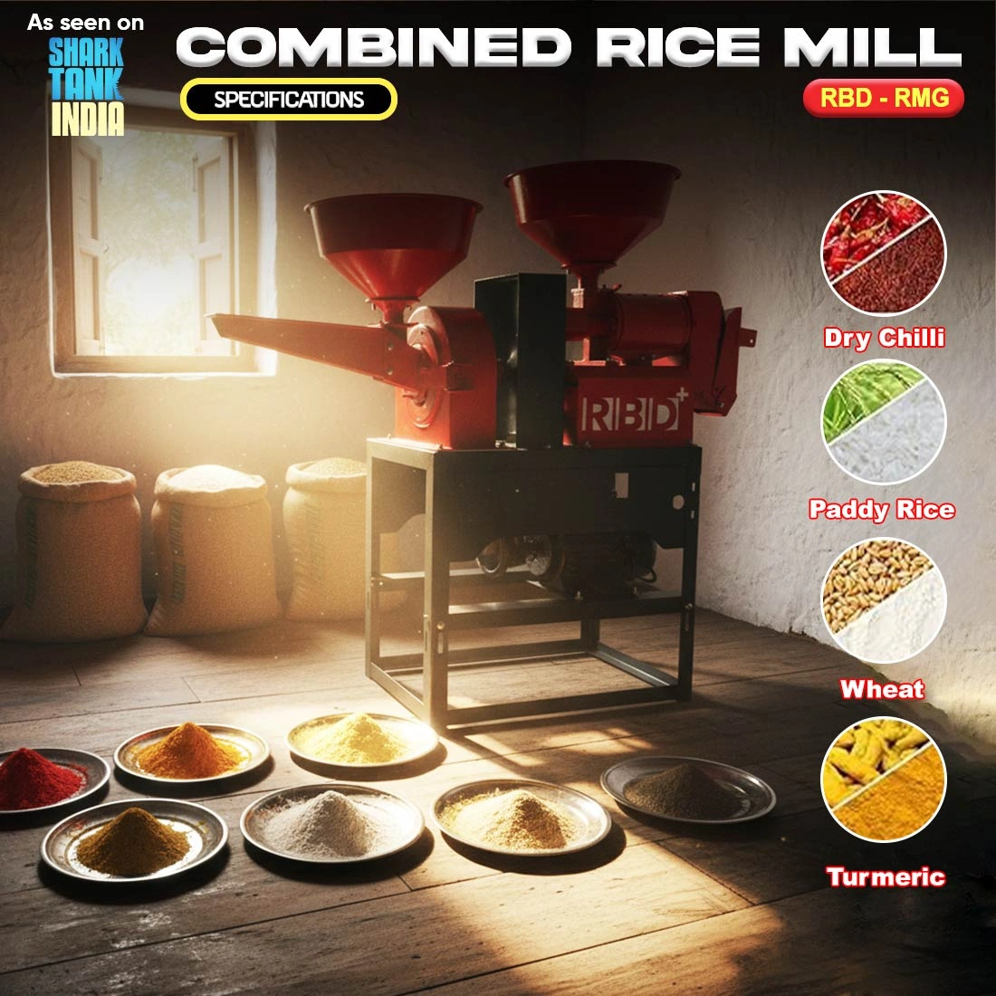 RBD Combined Rice Mill Machine RBD Combined Rice Mill Machine