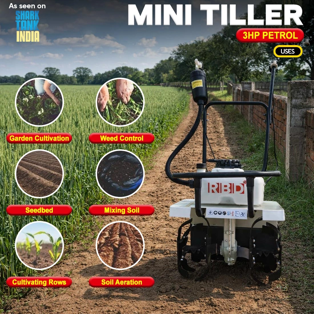 RBD Mini Weeder 3HP RBD Mini Weeder 3HP