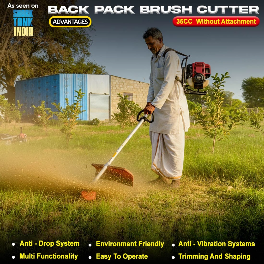 RBD 35cc Brush Cutter without Attachments RBD 35cc Brush Cutter without Attachments