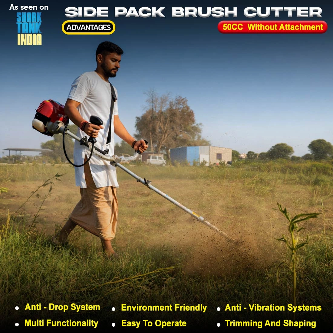 RBD 50cc Side Pack Brush Cutter Without Attachments RBD 50cc Side Pack Brush Cutter Without Attachments