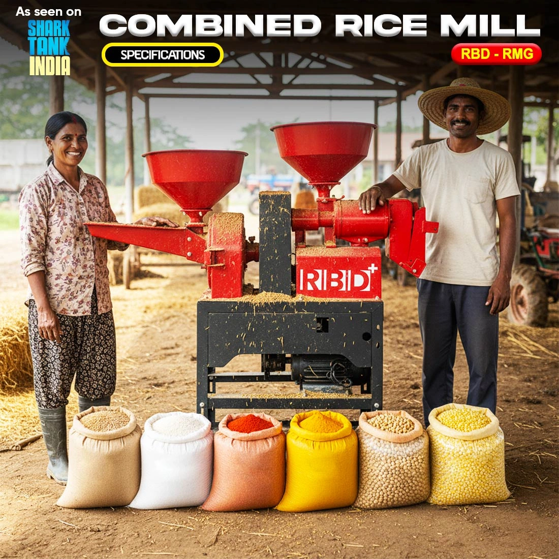 RBD Combined Rice Mill Machine RBD Combined Rice Mill Machine