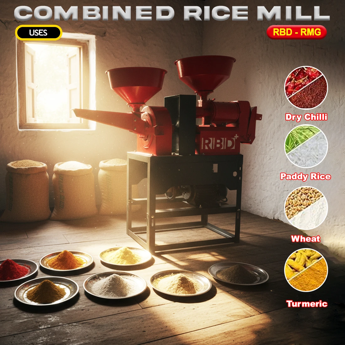 RBD Combined Rice Mill Machine RBD Combined Rice Mill Machine